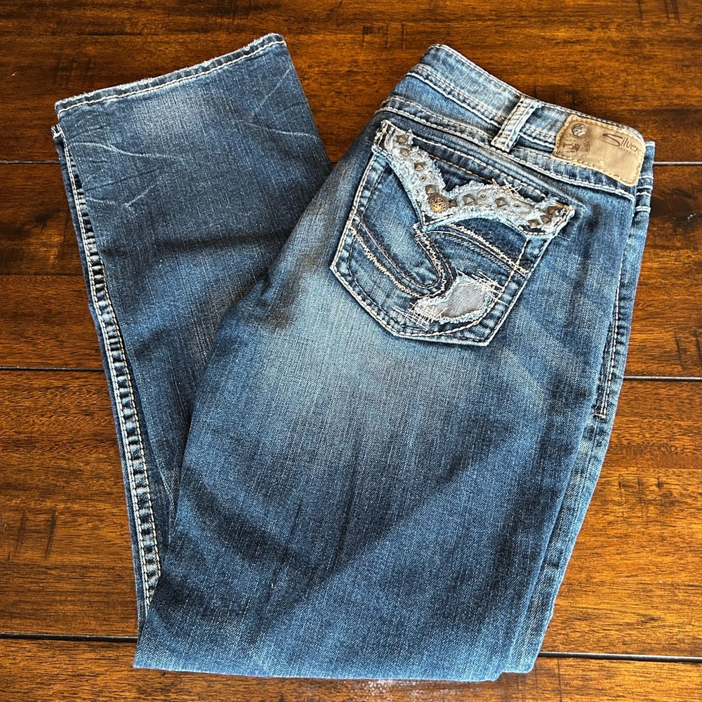 Silver Jeans Tuesday Mid Baby boot womens 34w 31l